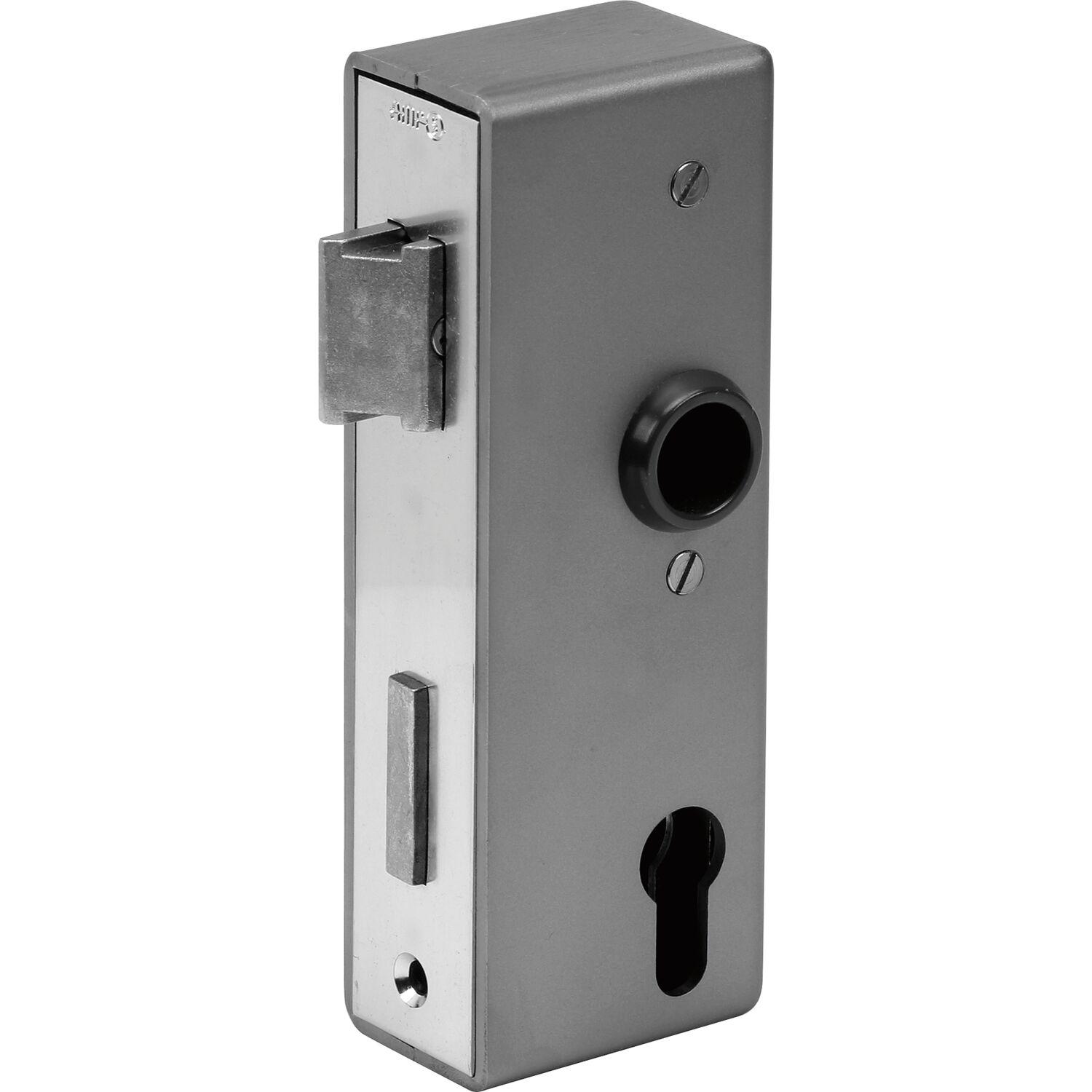 AMF Spezialschloss für Stahlkonstruktionen 141U, PZW,Kastenst.40mm,Stahl blank