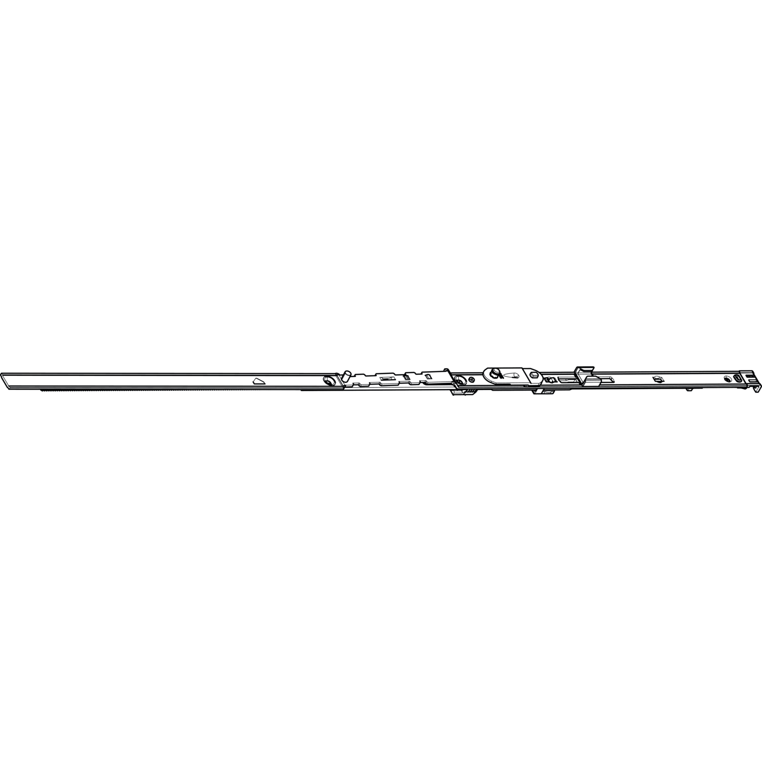 Roto ROTO NT/NX Axerstulp Designo Grundsicherheit L=690 mm FFB 601-800 mm silber