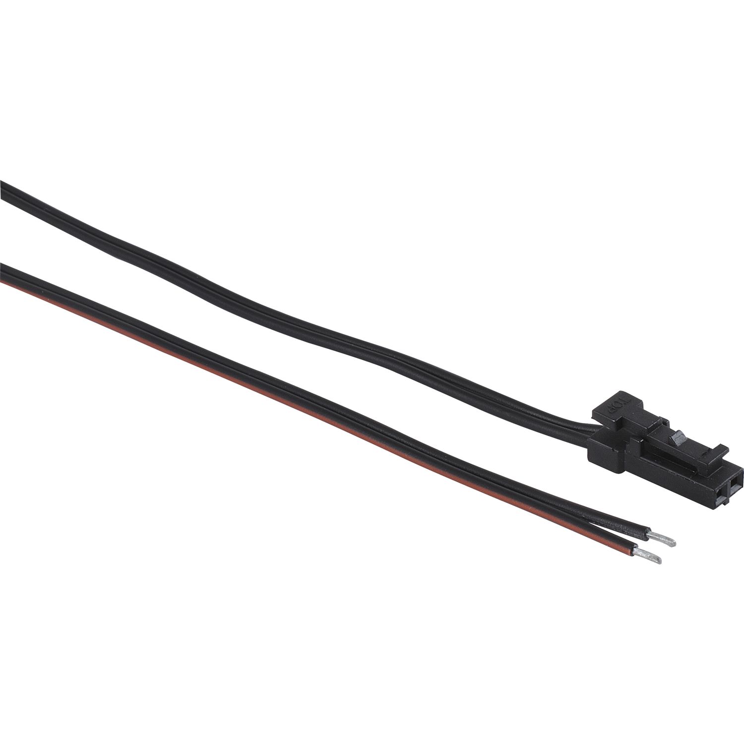 Anschlussleitung 12 V/DC mit Stecker und verzinnten Enden, Länge 2000mm