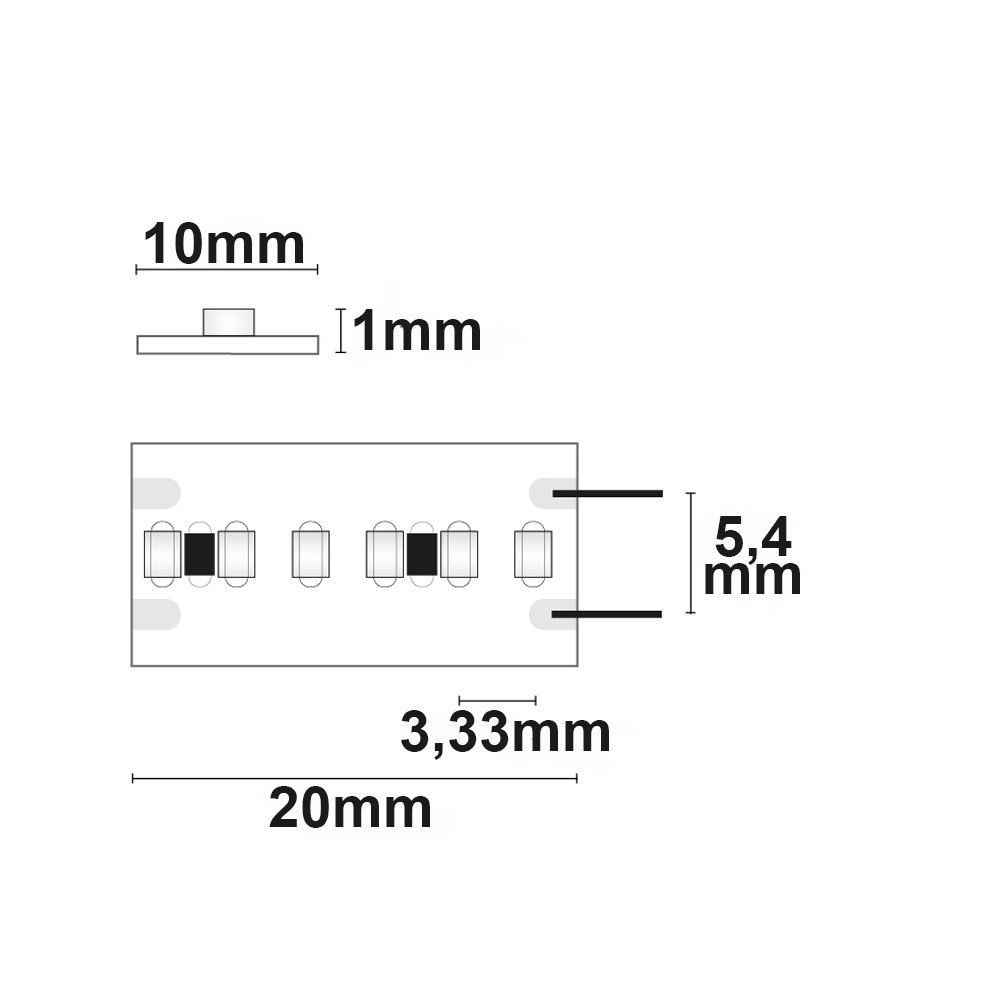 ISOLED LED CRI942 Linear10 Flexband 24V DC 22W IP20 4200K 20m Rolle 300 LED/m