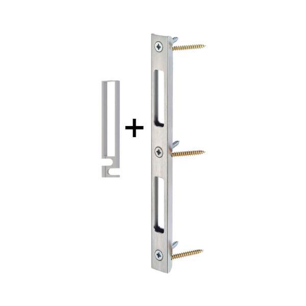 Dormakaba Gege Schließblech SB/VS.H.35.55.55/DS, 210 x 20 x 10 mm, Stahl dekorsilber