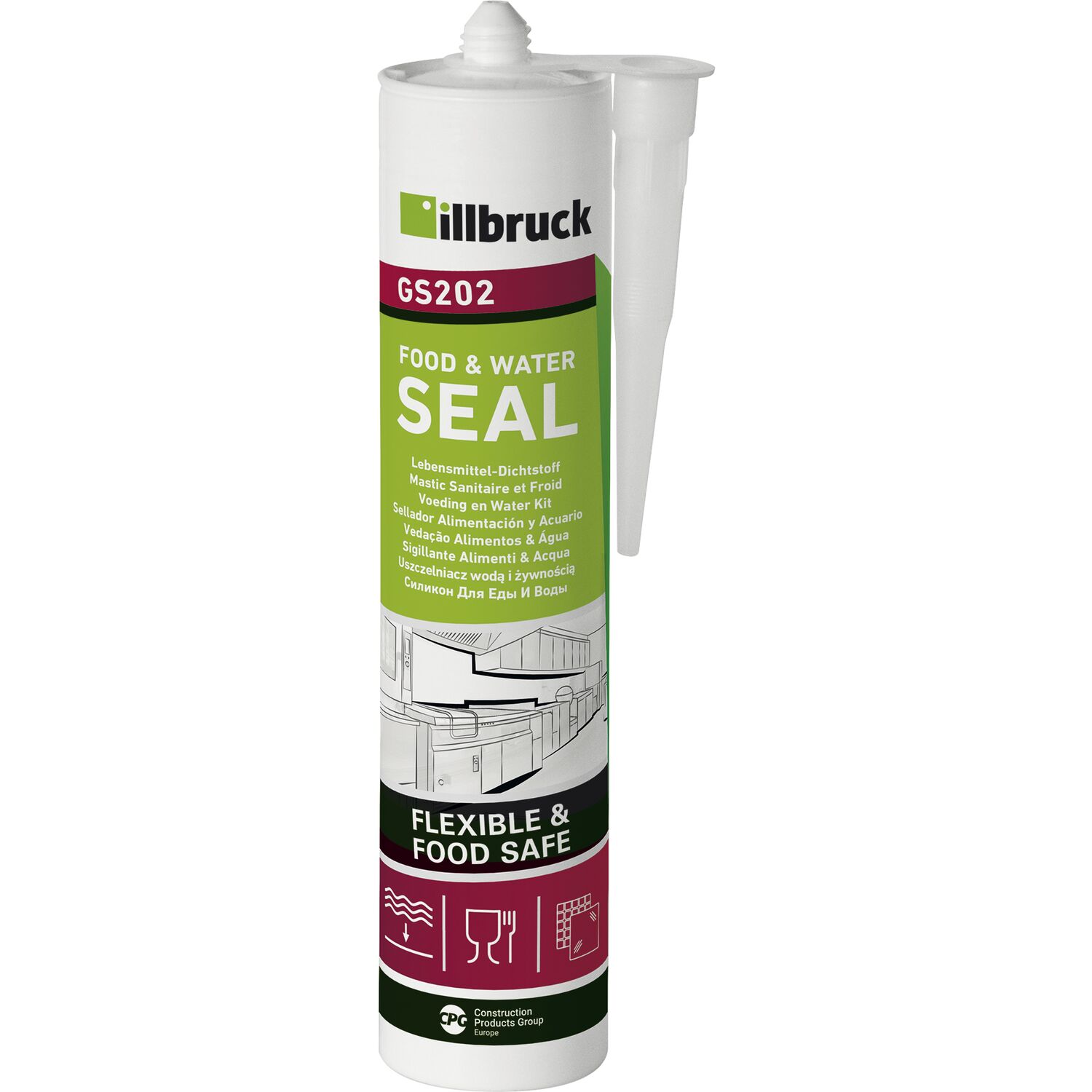 illbruck GS202 Lebensmittel Silikon 310ml transparent