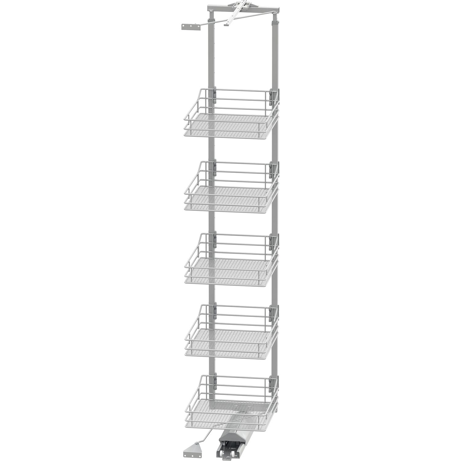 Vauth-Sagel VS TAL Gate Hochschrankauszug Set Saphir KB 450 mm 1900 -2140 mm Silber
