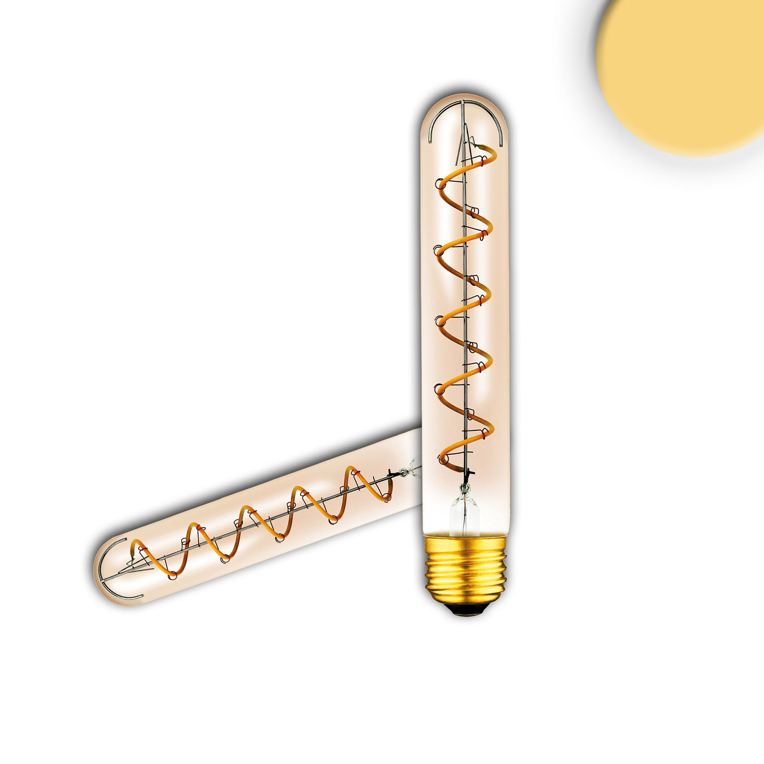 ISOLED E27 Vintage Line LED Spiralbulb Amber 4W 2200K ISOLED E27 Vintage Line LED Spiralbulb Amber 4W 2200K