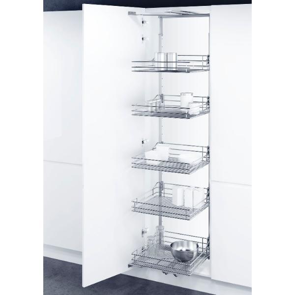 Vauth-Sagel VS TAL Gate Hochschrankauszug Set Saphir KB 450 mm 1200 - 1450 mm Silber