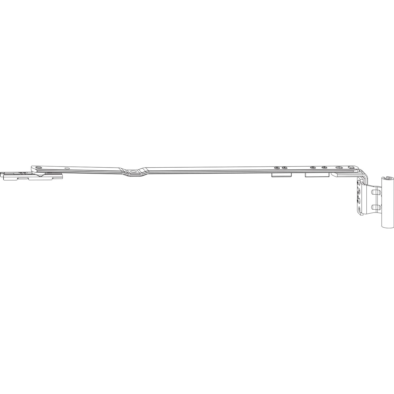 Roto ROTO NX Axerarm T TiltFirst 12/20-13 Gr. 500 FFB 801-1400 mm silber rechts