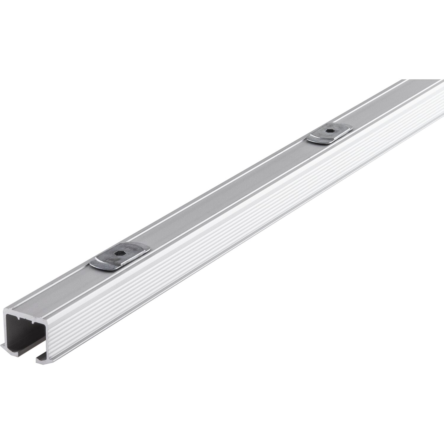 HAWA Clipo 26/36 Laufschiene mit Drehriegel, auf Maß, Aluminium eloxiert (250 mm)