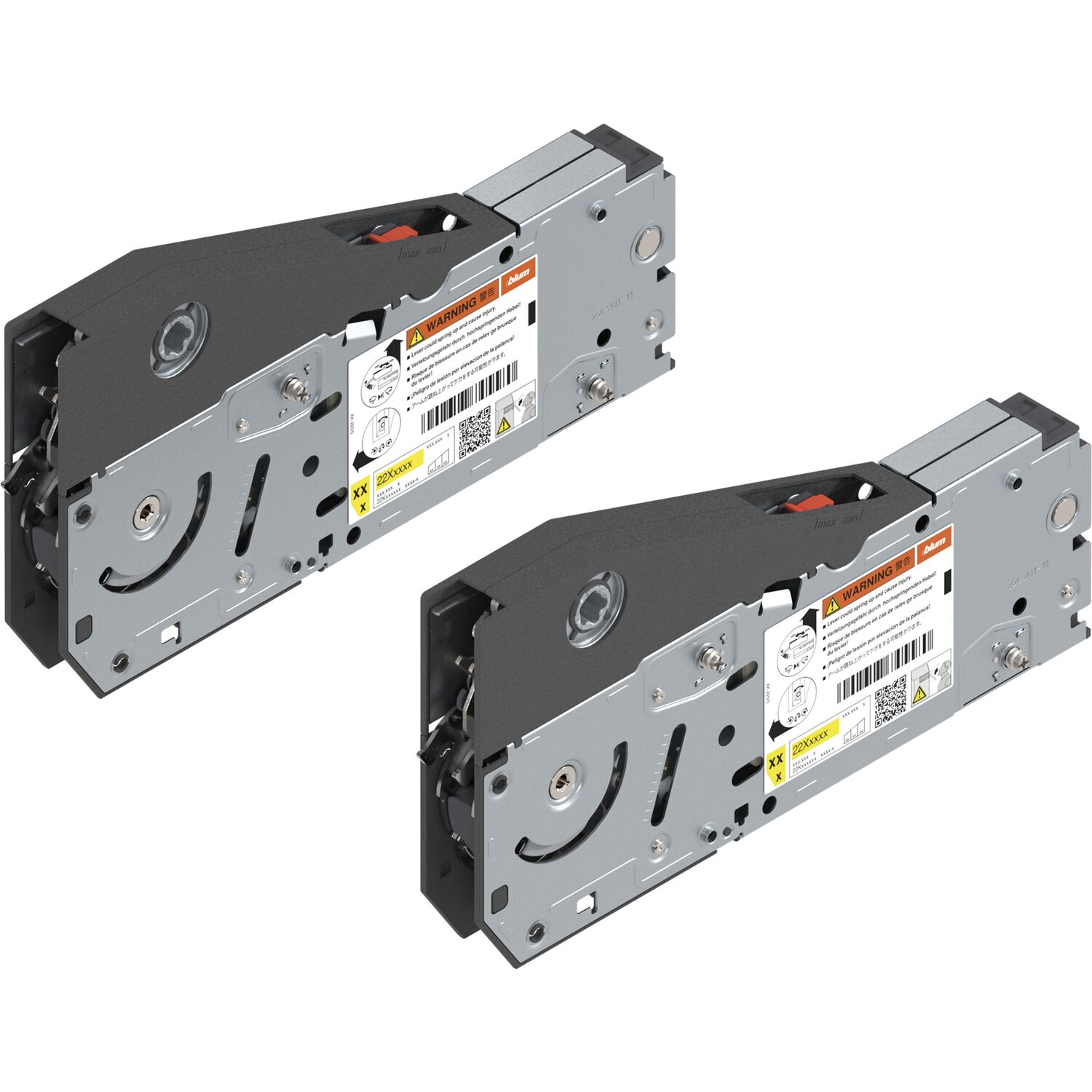 blum AVENTOS HL TOP Kraftspeicher-Set mit Systemschrauben, KH 300-389mm