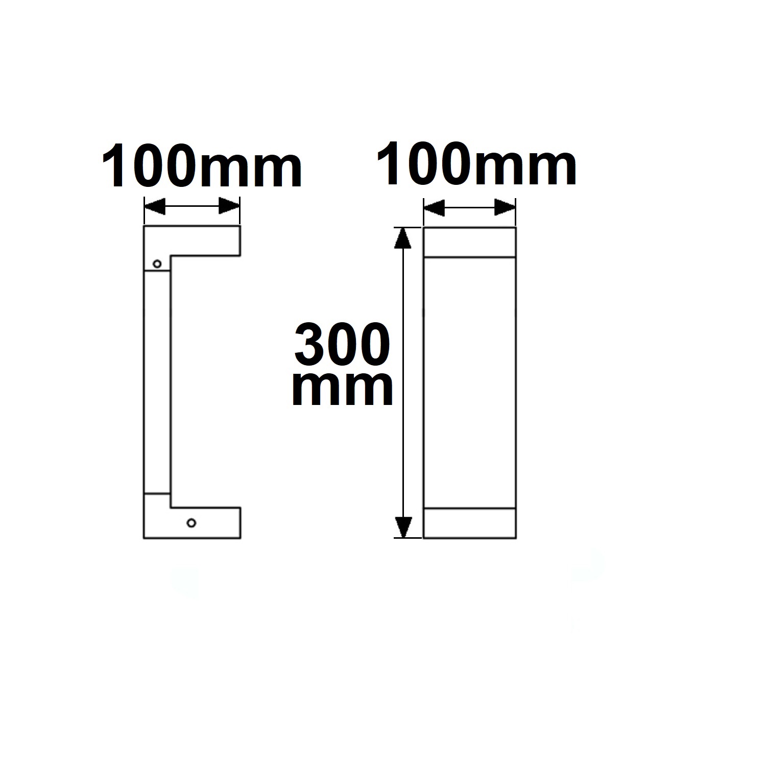 ISOLED LED Wegeleuchte Poller-1 30cm 7W sandschwarz warmweiß