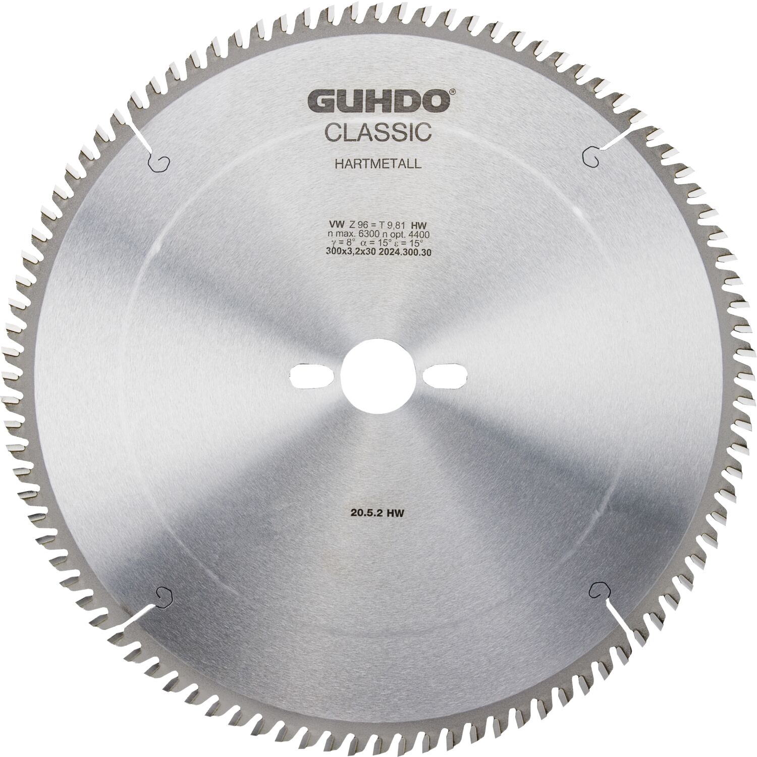 GUHDO HW-Standard-WZ-Kreissägeblatt 400x3,5x30 mm Z84 - Holz mittel