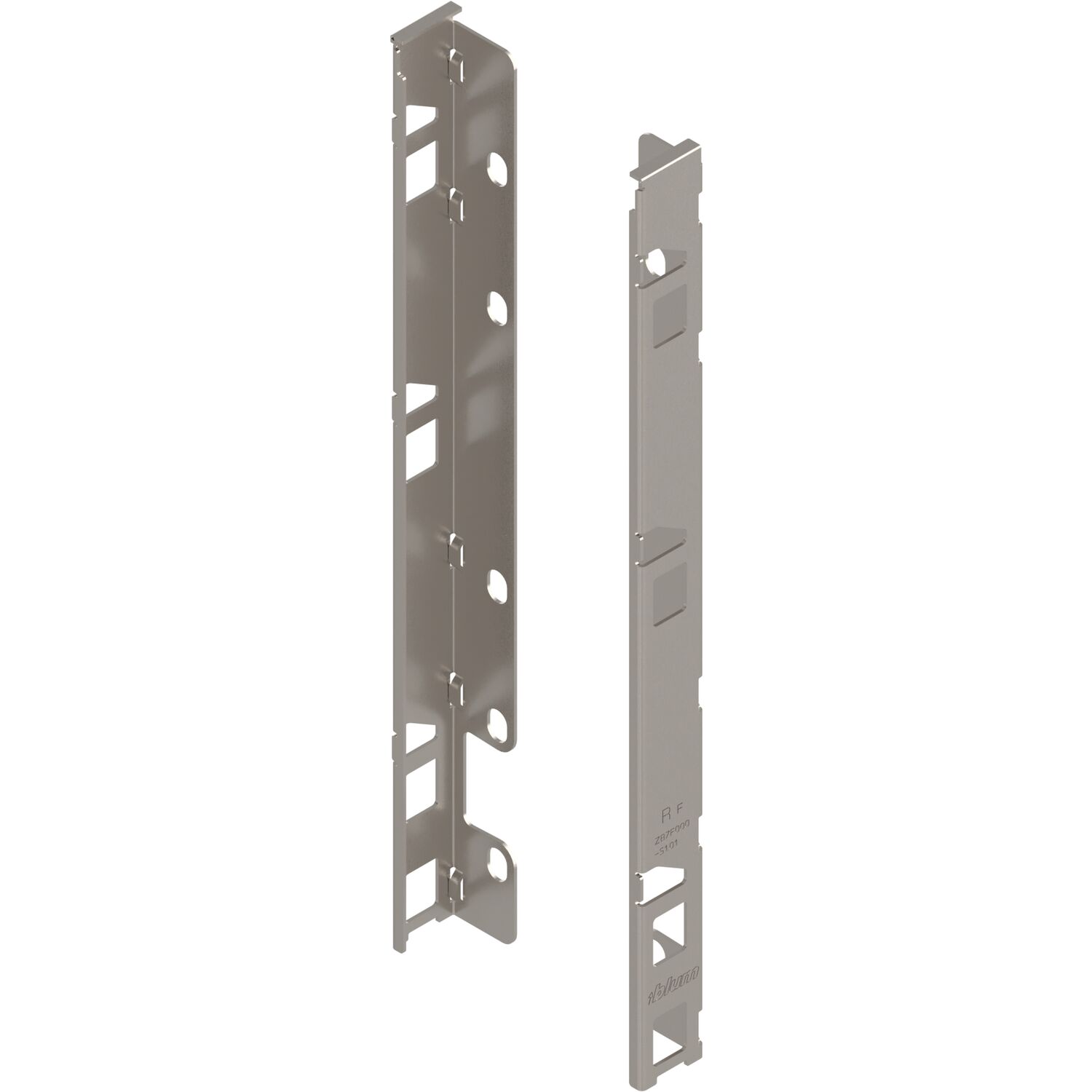 blum LEGRABOX Holzrückwandhalter Höhe F, vernickelt