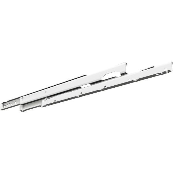 Fulterer FR 6500 Rollschubführung - Vollauszug, Länge 500 mm, weiß pulverbesch.