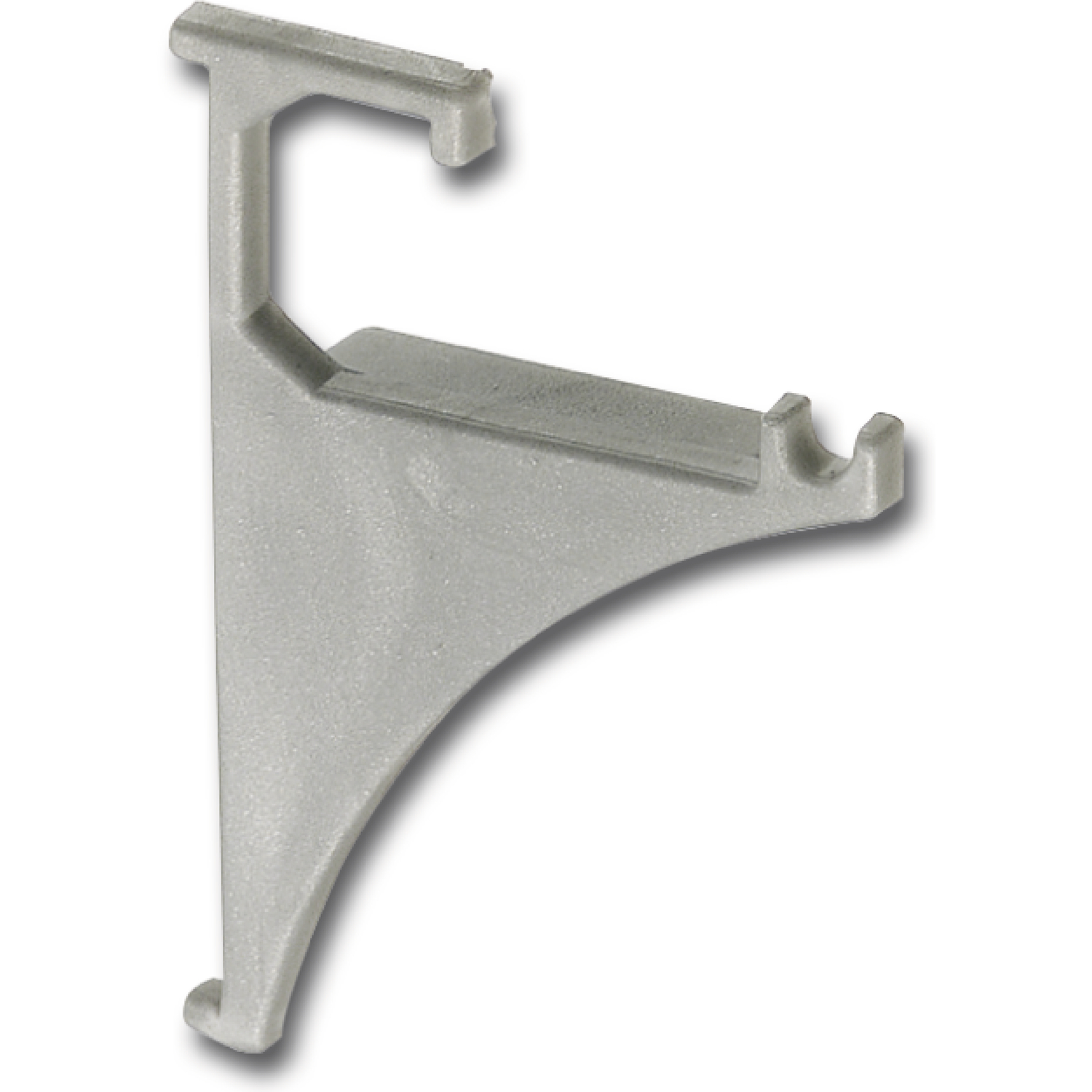 FONSEGRIVE Endstück Fritz 1 Paar Höhe 50 mm, Kunststoff silberfarbig