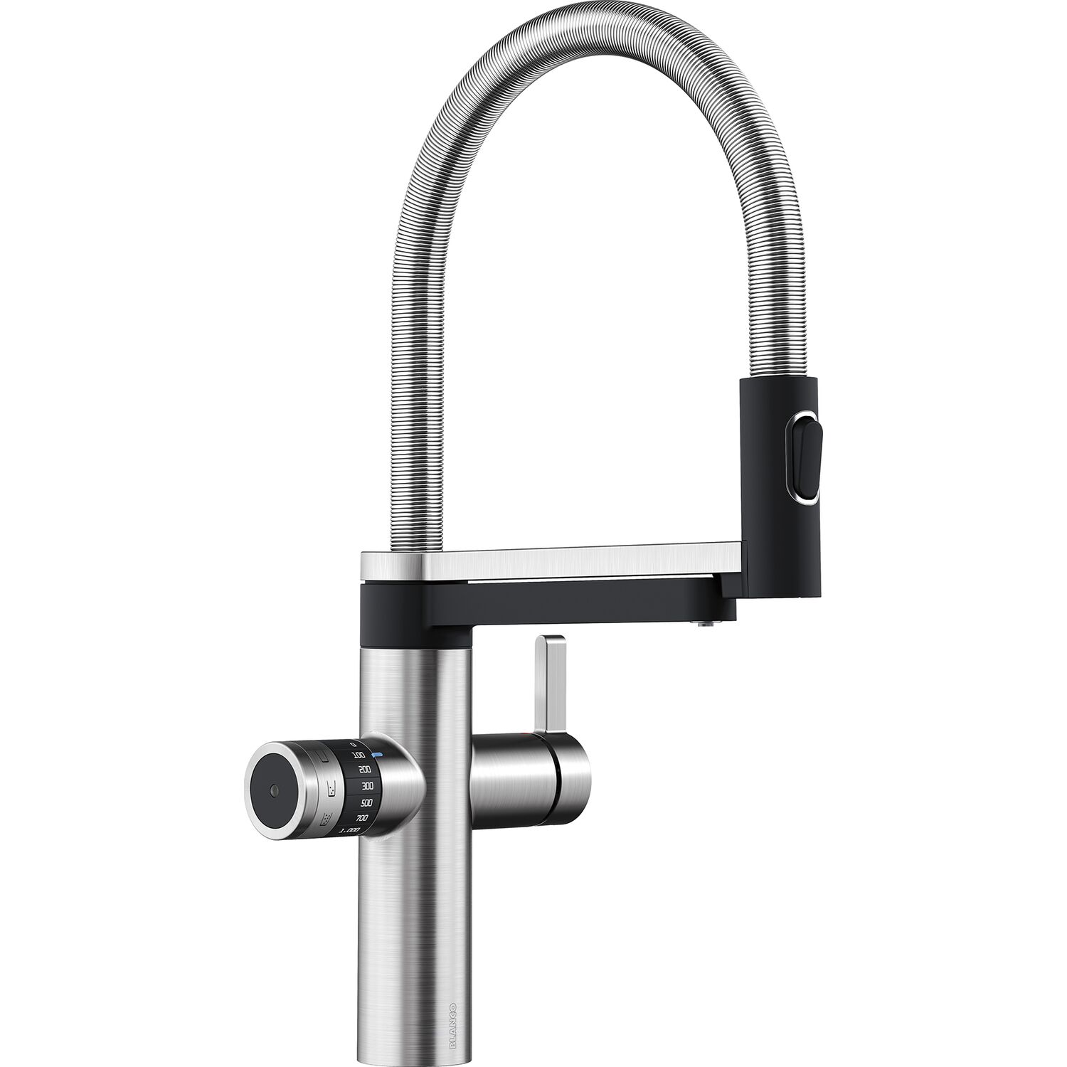 BLANCO Küchenarmatur EVOL-S Pro Soda & Filter 526255 druckfest PVD Steel