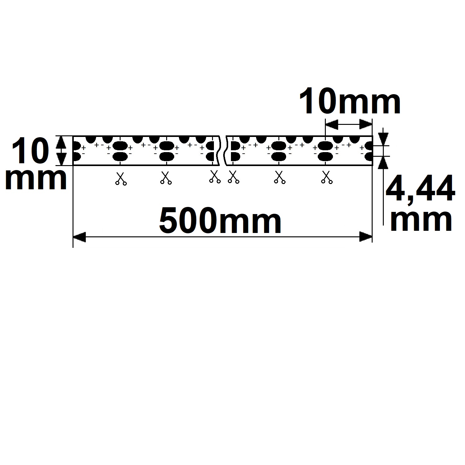 ISOLED Eckverbindung PCB zum Einlöten für 10mm Flexband 2 polig 50 Stk auf Rolle