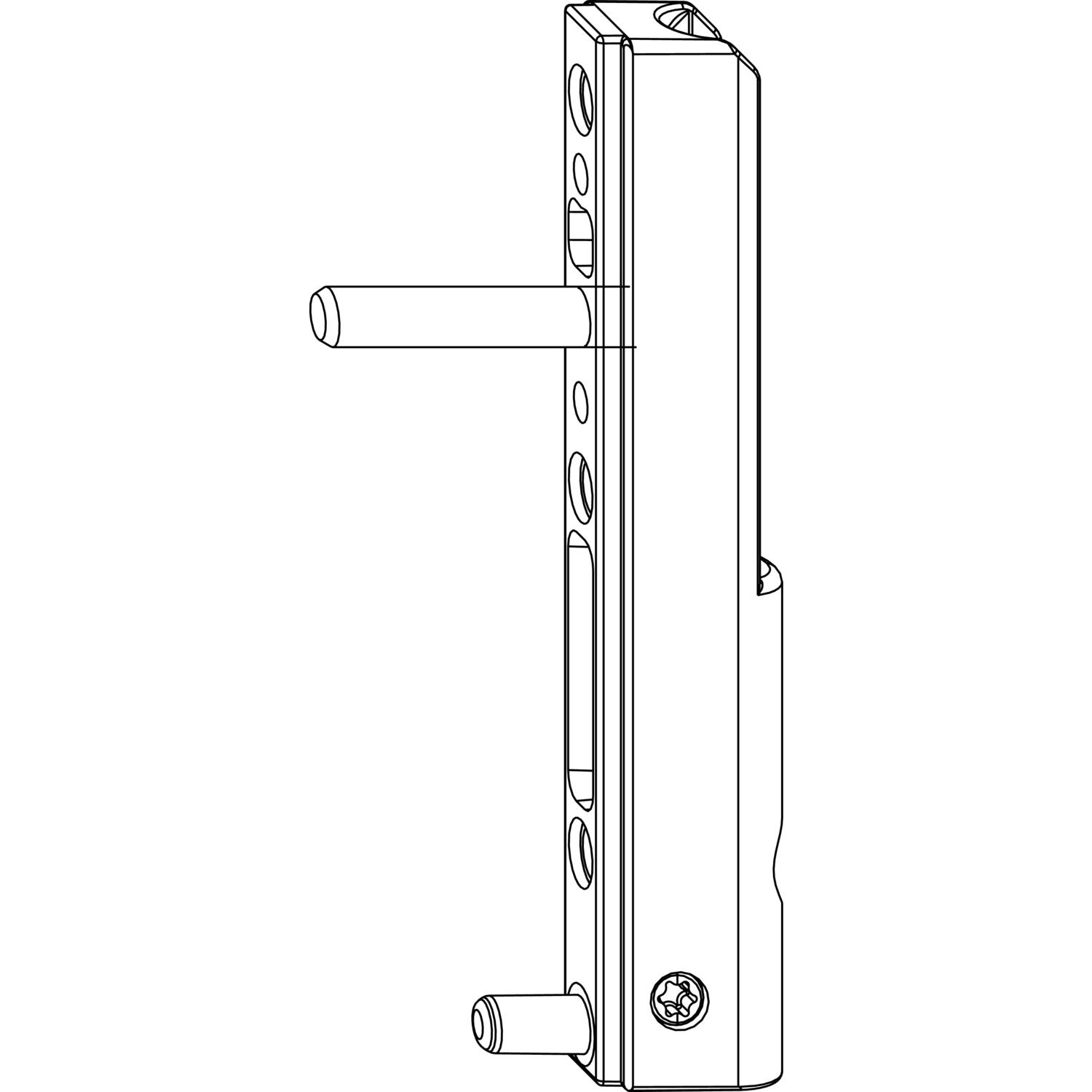 Maco #225359 MACO Ecklagerband PVC, mit 5 mm Tragezapfen L=23 mm, 120 kg, titan (225359)