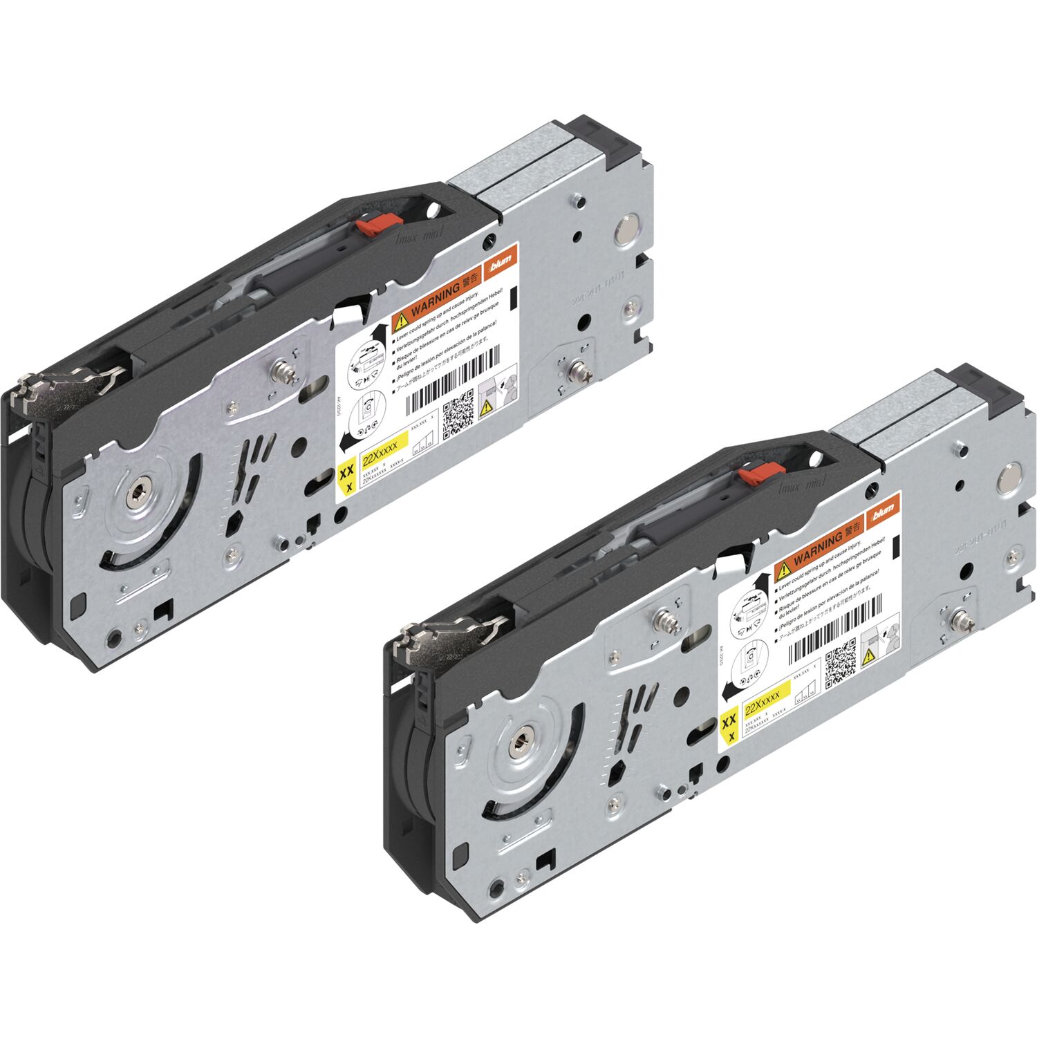 blum AVENTOS HF TOP Kraftspeicher-Set mit Systemschrauben, LF 10000-19300