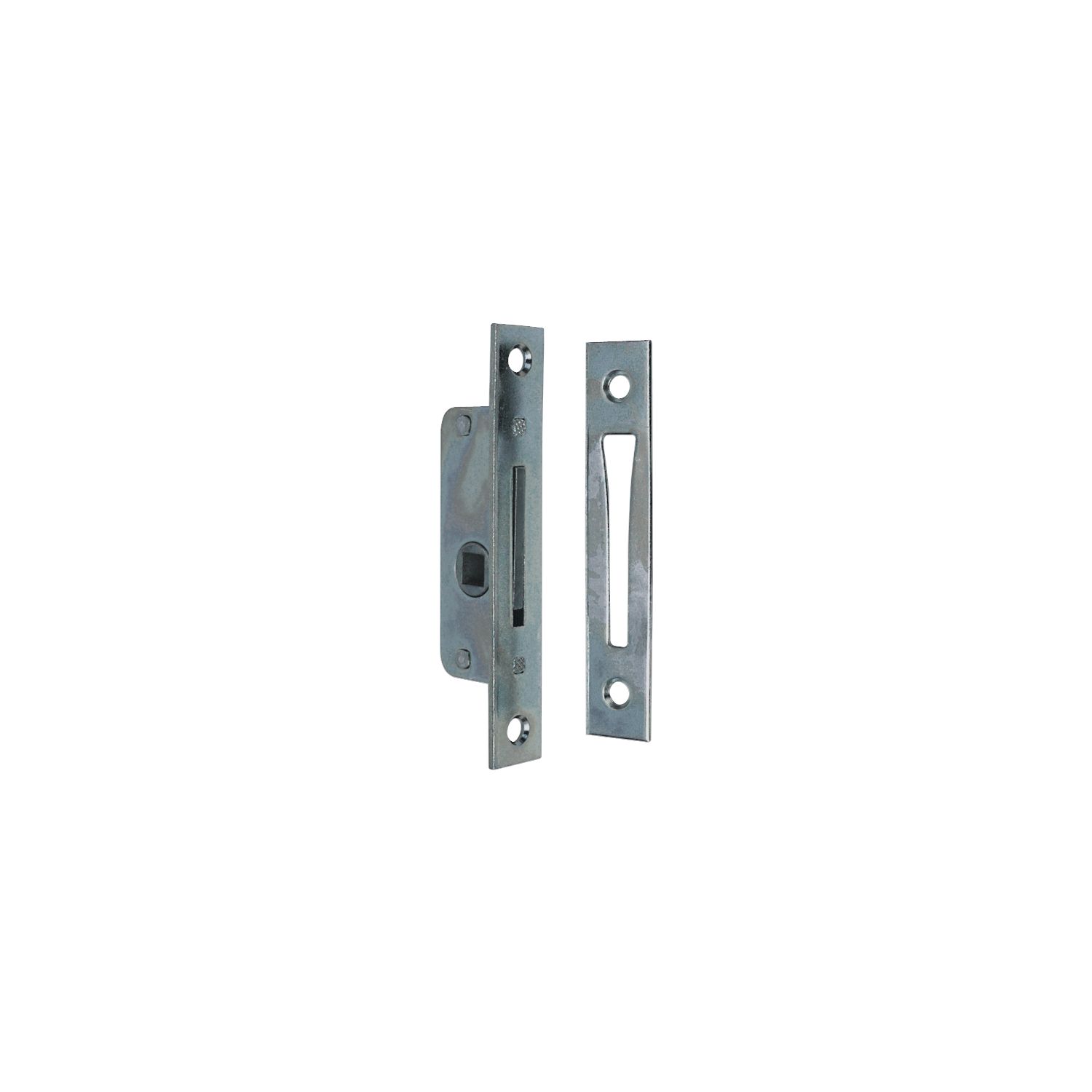 Grundmann Einstemmzunge mit Schließblech, DM 11 mm, eckig, Stahl verzinkt