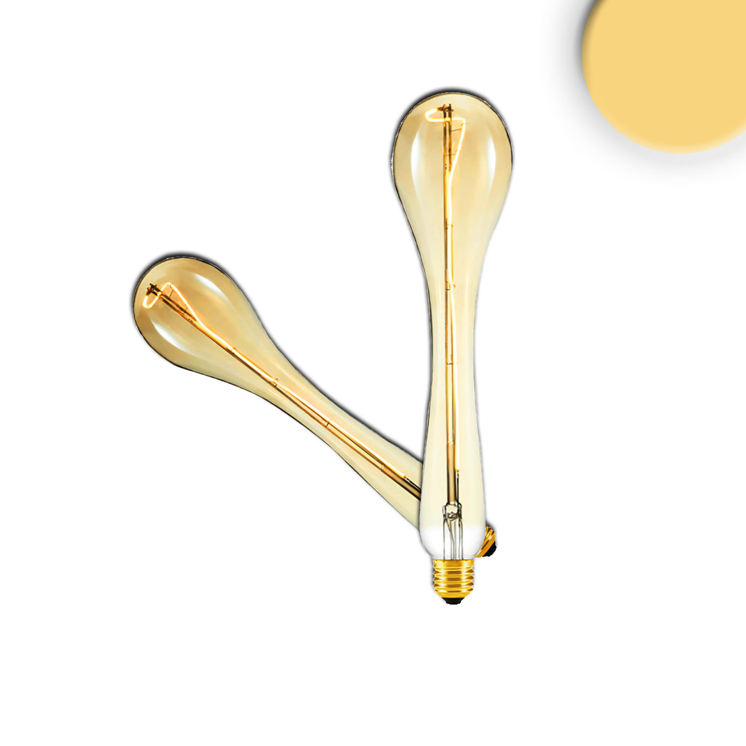 ISOLED E27 Vintage Line LED Waterdrop Amber 4W 2200K ISOLED E27 Vintage Line LED Waterdrop Amber 4W 2200K
