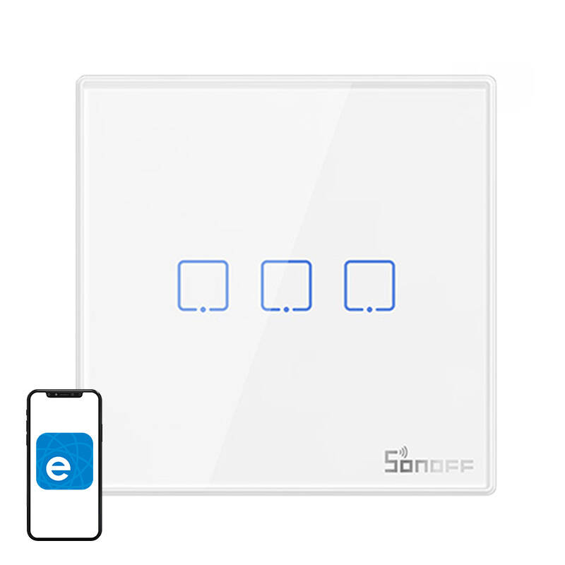 Sonoff Wandschalter der SONOFF TX-Serie T2 WiFi / RF433MHz 3fach