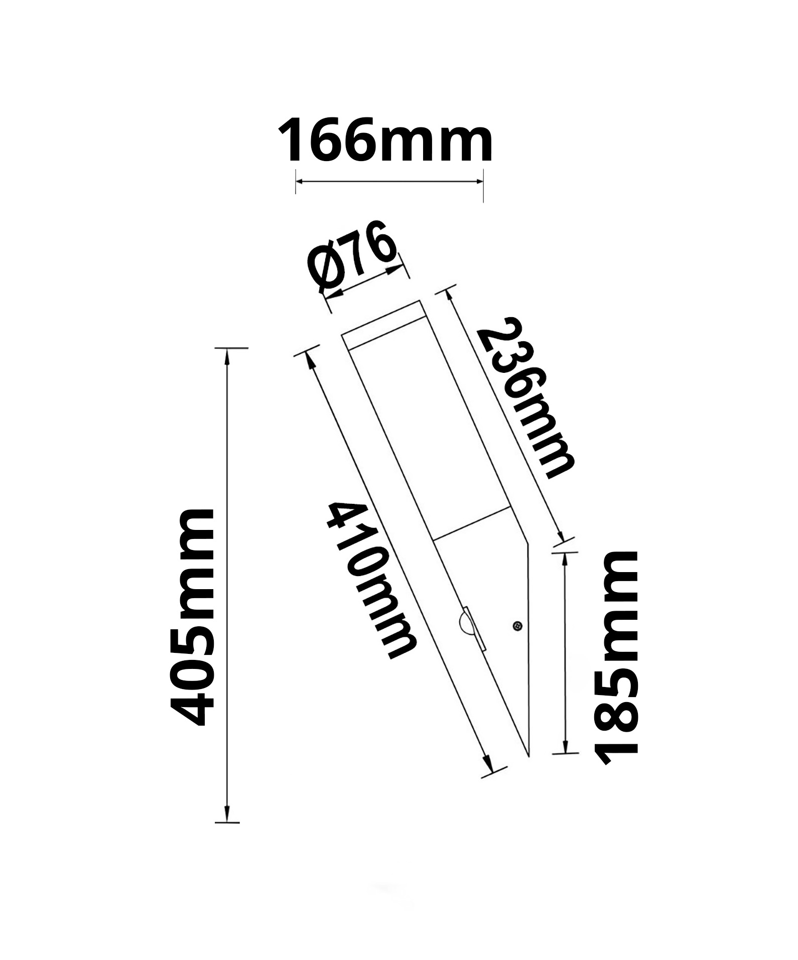 ISOLED Wandleuchte Edelstahl IP44 PIR Bewegungssensor warmweiß inkl. E27 LED Leuchtmittel 9W