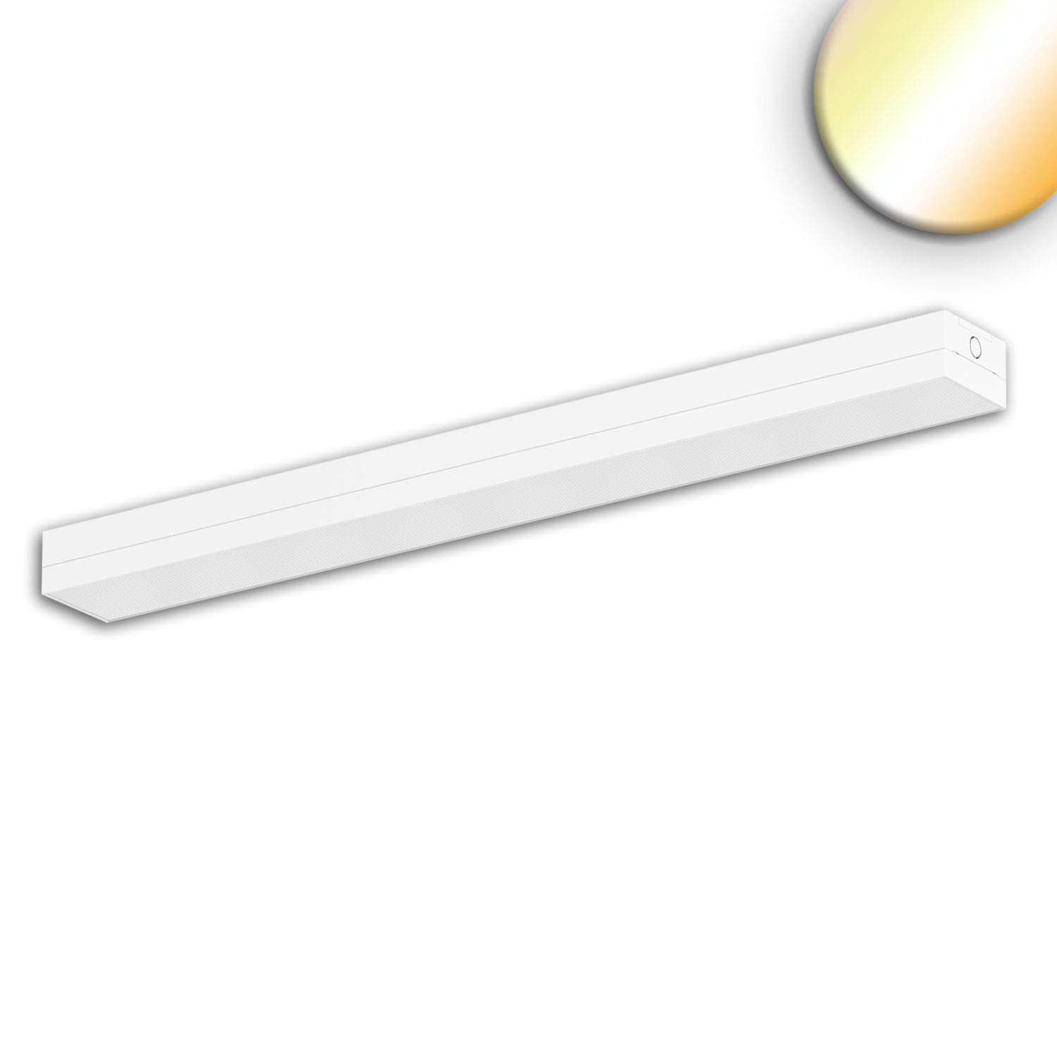 ISOLED LED Langfeldleuchte blendreduziert weiß 120cm 38W ColorSwitch 3000|4000|5700K dimmbar