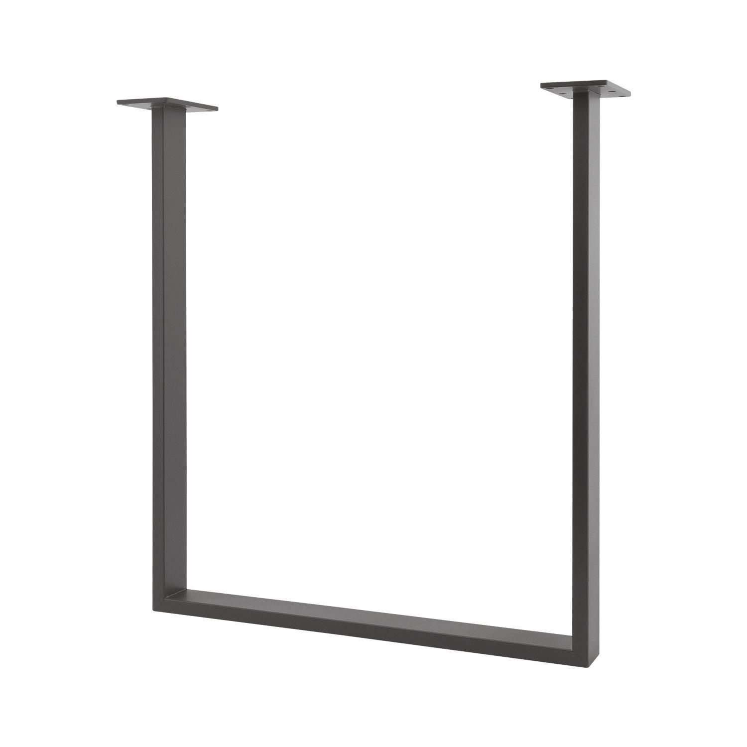 Simausrom Tischkufe Regular Slim Stahl schwarz lackiert