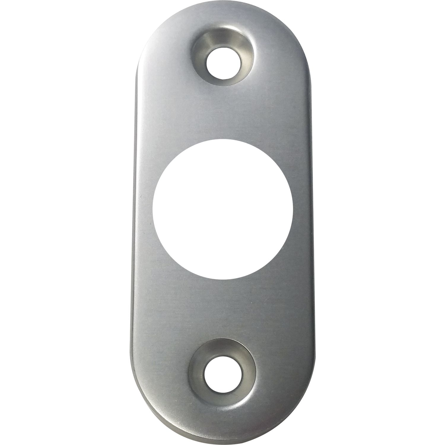 Grundmann GRUNDMANN Drückerrosette WG oval, sichtbar geschr., 28 x 68 x 6 mm, Alu pol (18) ()