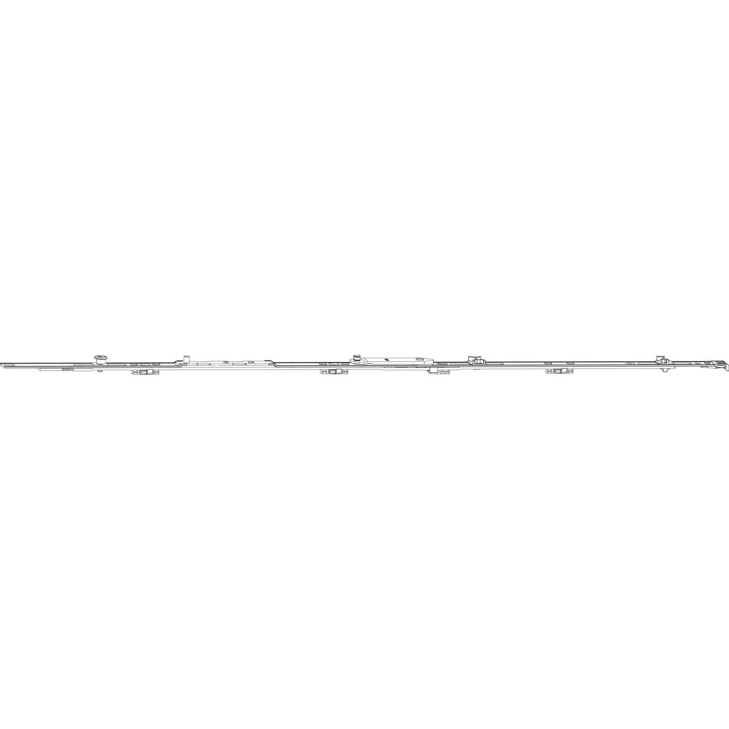 Roto ROTO NX Axerstulp T/P Sicherheit 1V L=1090 mm FFB 1001-1200 mm silber