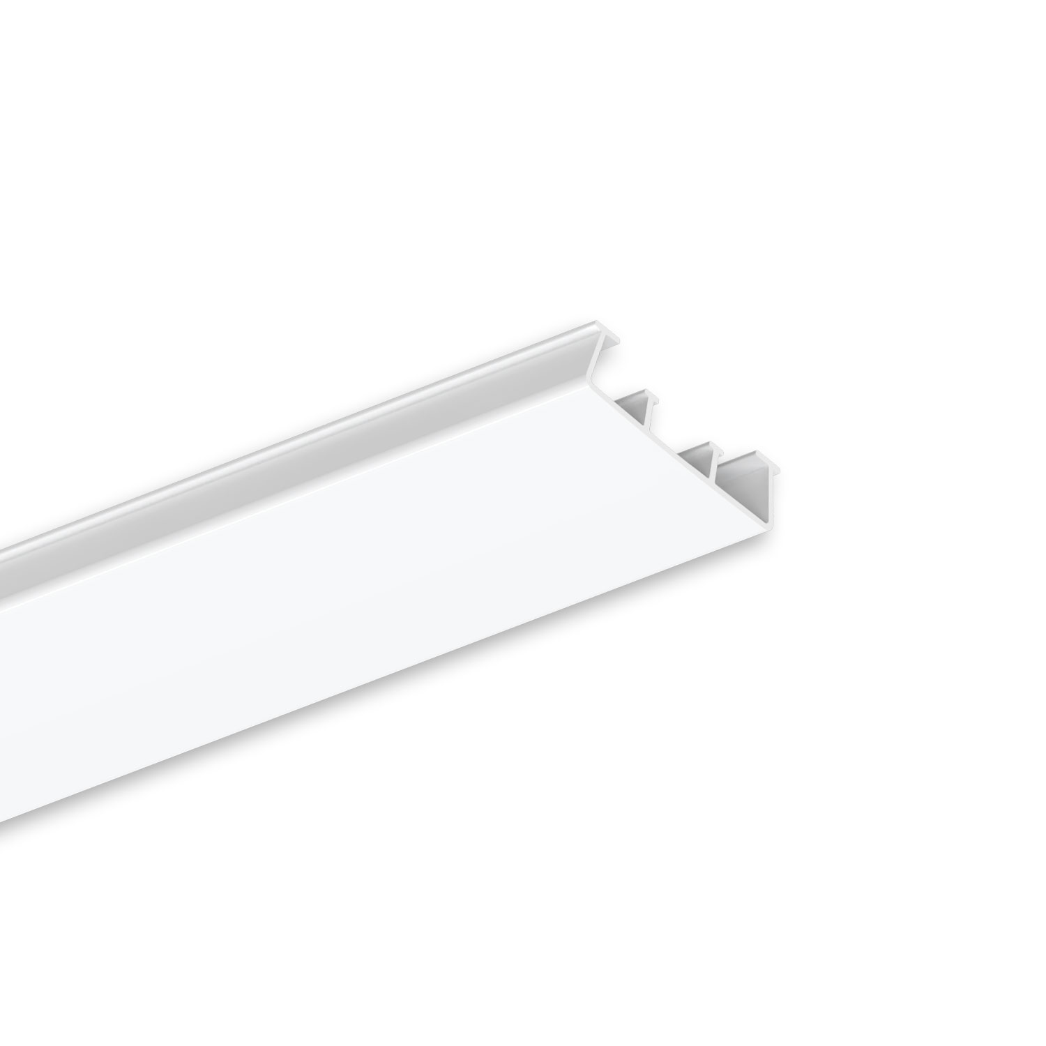 ISOLED FastFix LED Linearsystem R XL Blindabdeckung für Balkenaufnahme 1528mm aus Polycarbonat