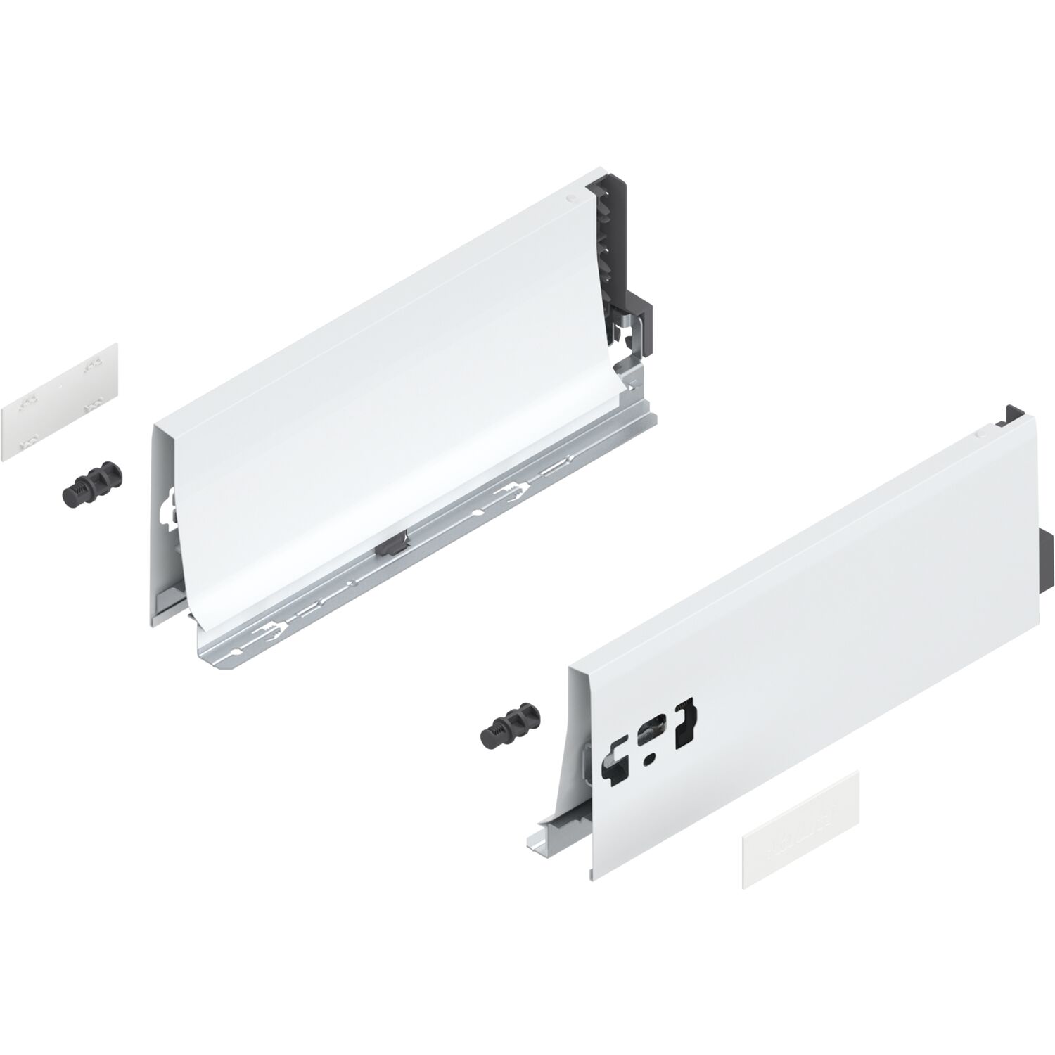 blum TANDEMBOX antaro Zarge Höhe K, NL 300, Stahl Seidenweiß ()