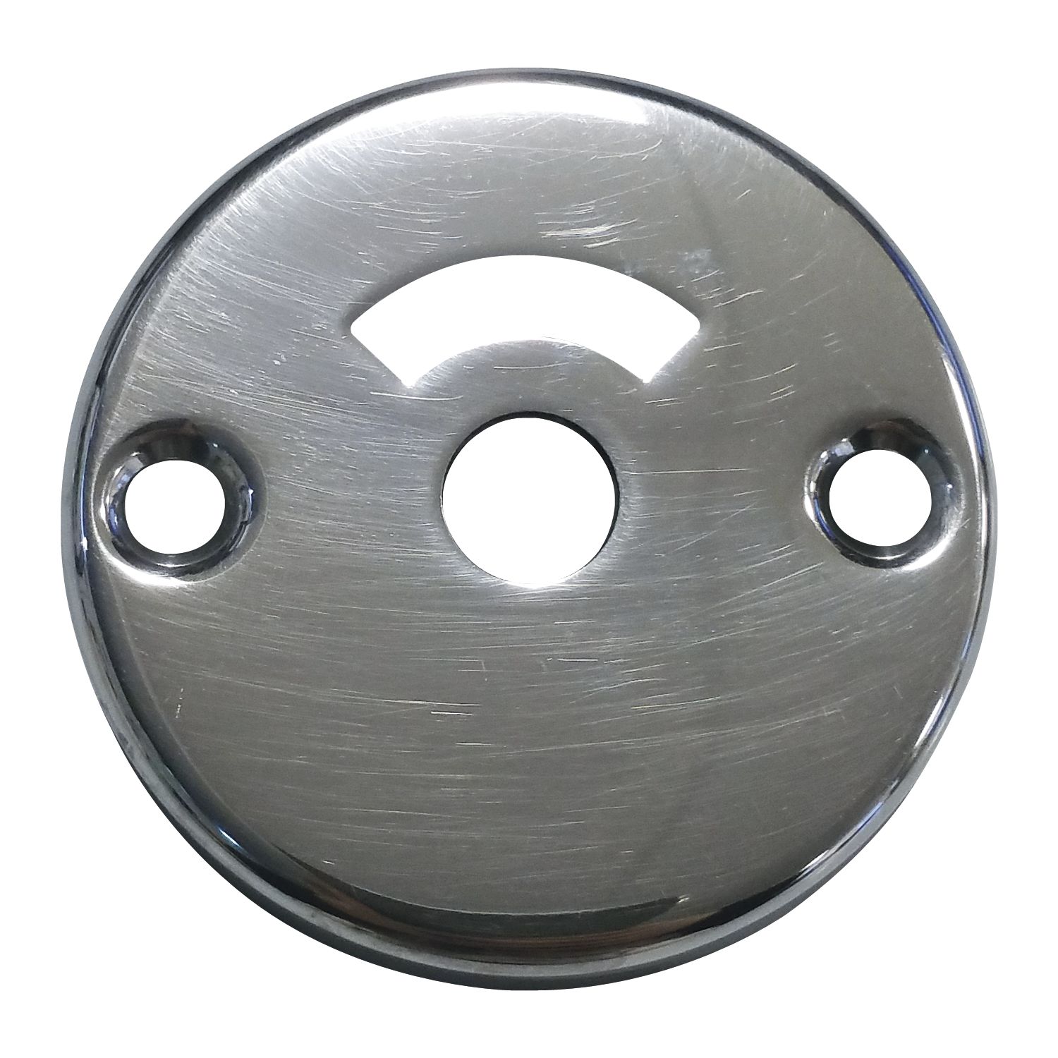 Grundmann Rosette WC WG AB6, ø 51 mm, mit Sichtschlitz, Aluminium poliert
