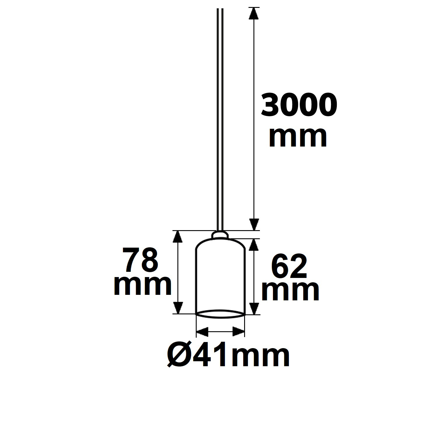 ISOLED E27 Fassung schwarz mit schwarzem Kabel 300cm