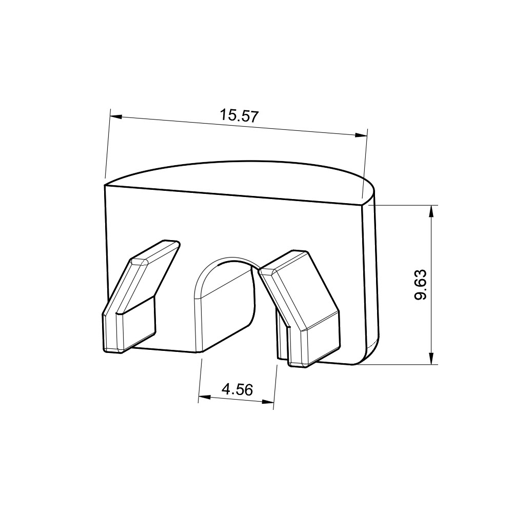 ISOLED Endkappe EC99 für Profil GROUND-IN10 weiß rund 1 STK
