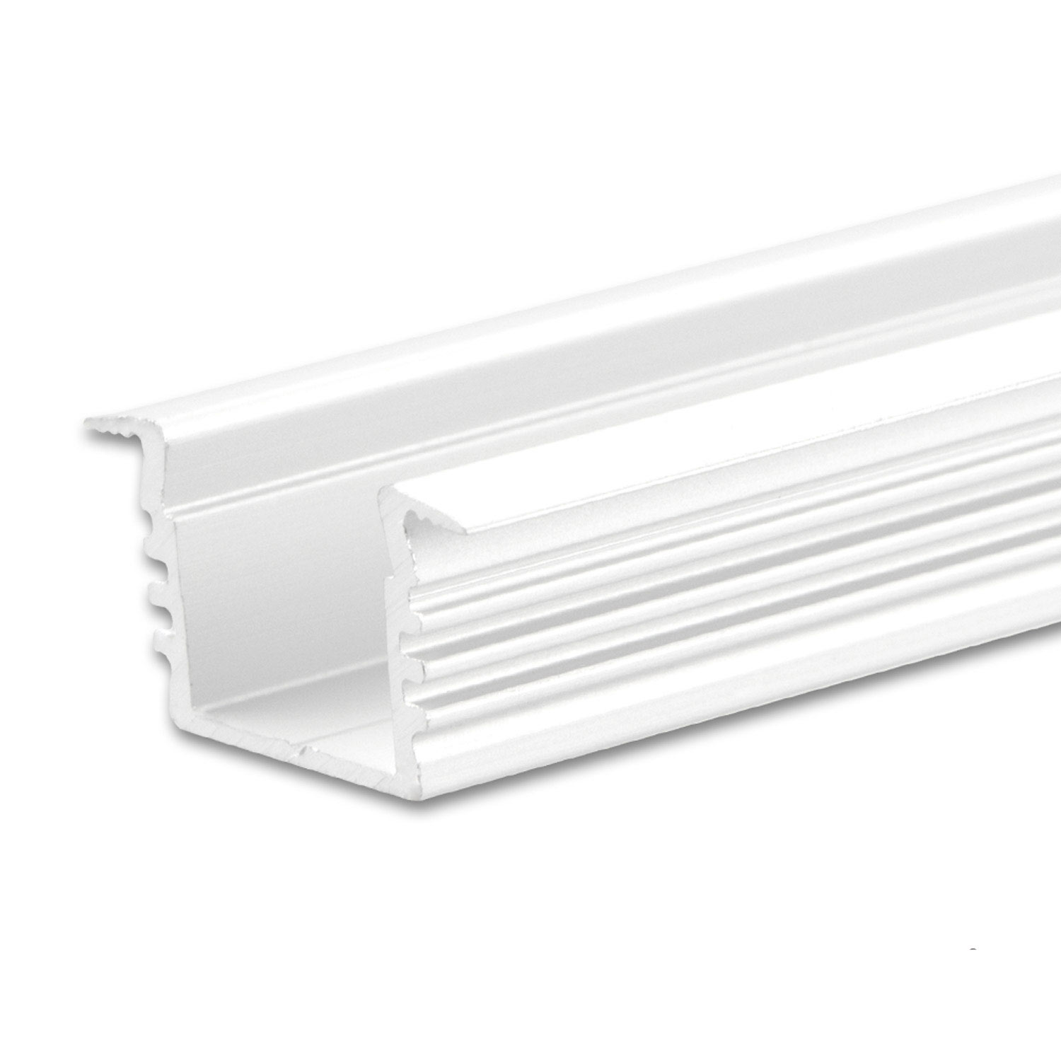 ISOLED LED Einbauprofil DIVE12 Aluminium weiß RAL 9010 200cm