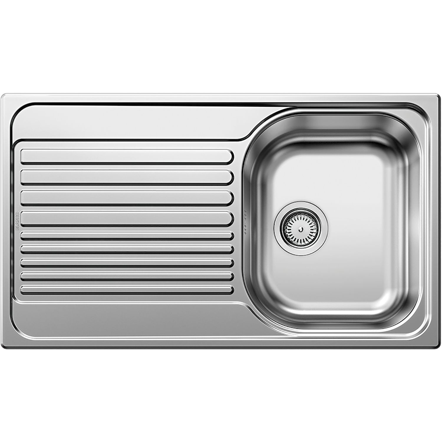BLANCO SOLIDO Einbauspüle Tipo 45 S Edelstahl naturfinish, mit Ablauffernbedienung