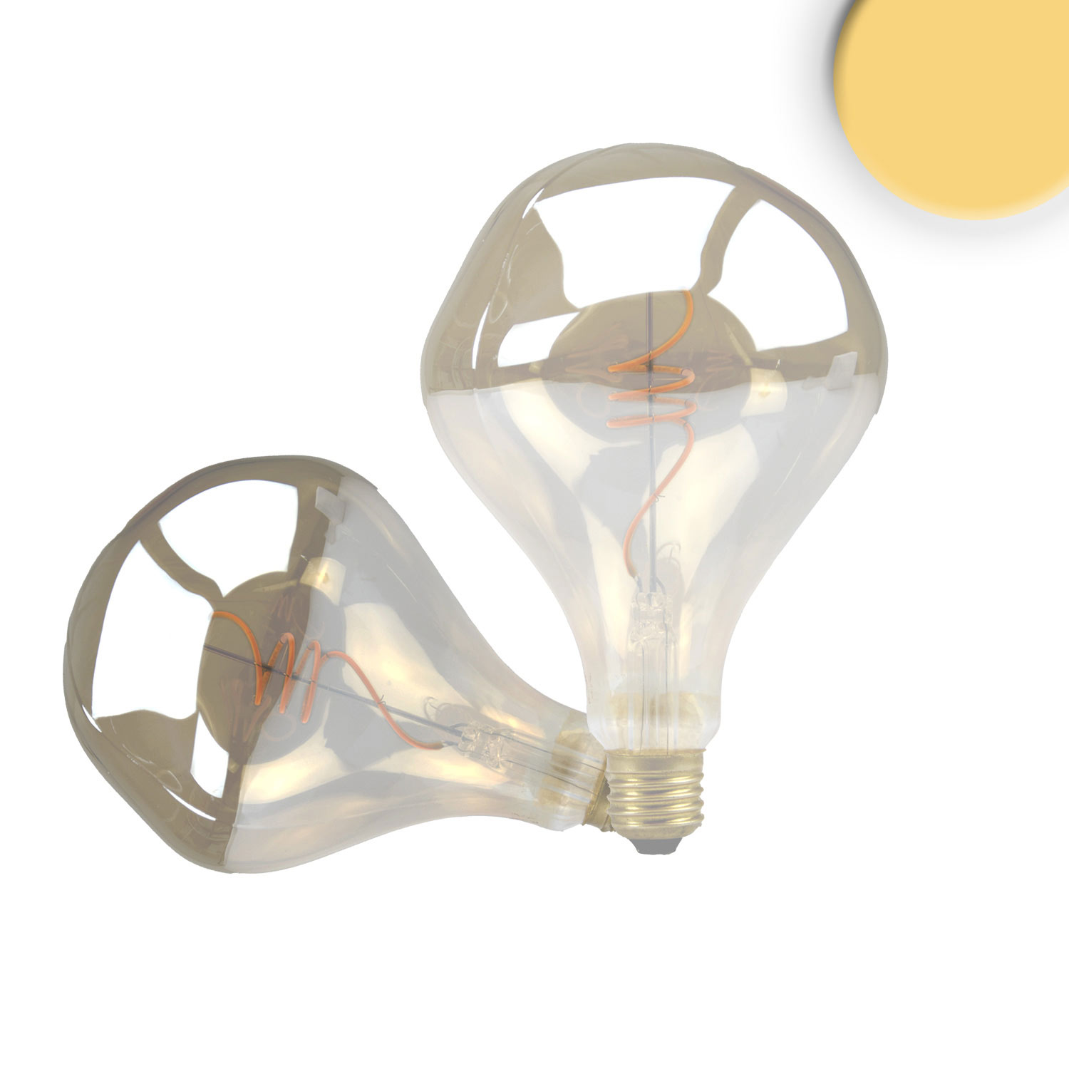 ISOLED E27 Vintage Line LED Roundbulb A125 unregular Smoky 4W 2200K ISOLED E27 Vintage Line LED Roundbulb A125 unregular Smoky 4W 2200K