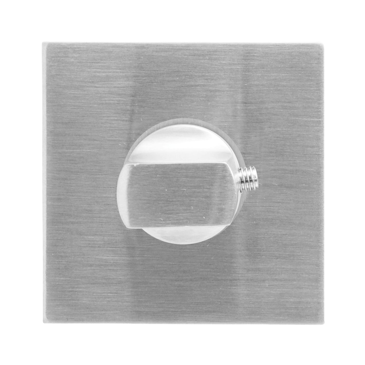 SOLIDO WC-Rosette flach eckig, Edelstahl schwarz