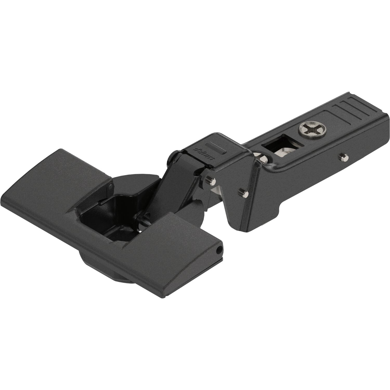 blum CLIP top ONYX Profiltürscharnier 95°, 9,5mm gekröpft ohne Feder, INSERTA
