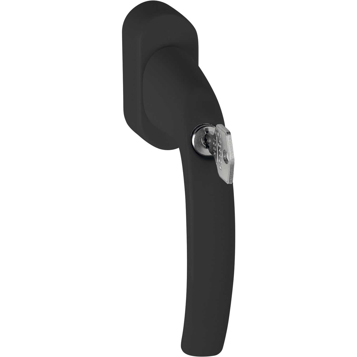 Hoppe Fenstergriff ATLANTA sperrbar Secustik Aluminium schwarz matt
