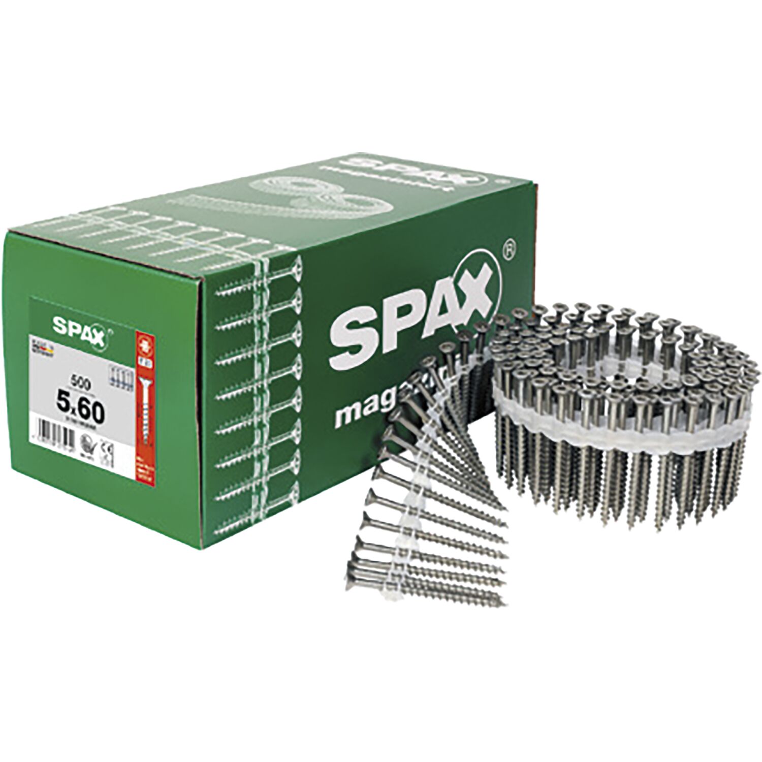 Spax Senkkopf 6.0x60 Teilgewinde Torx 20 Wirox gegurtet im Coil (500Stk)