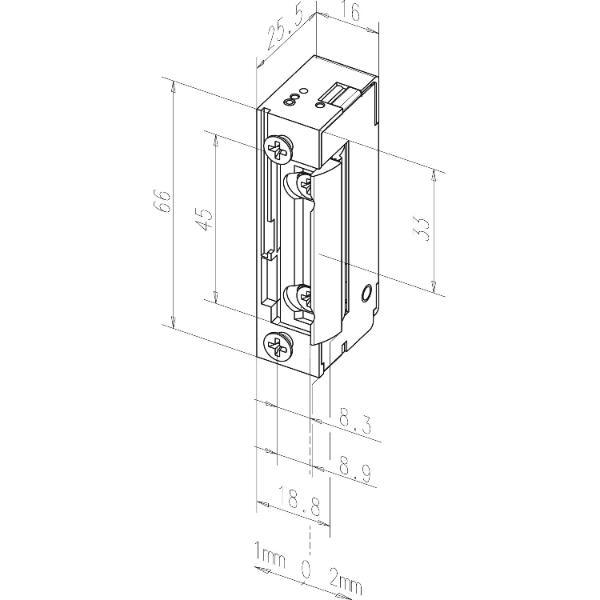effeff Türöffner 11805 FaFix 22-42V AC/DC ohne Schließblech
