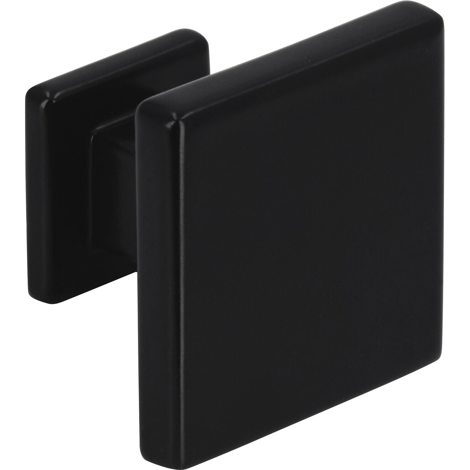 SIRO Möbelknopf Baios 30 x 30 mm, Zinkdruckguss schwarz matt