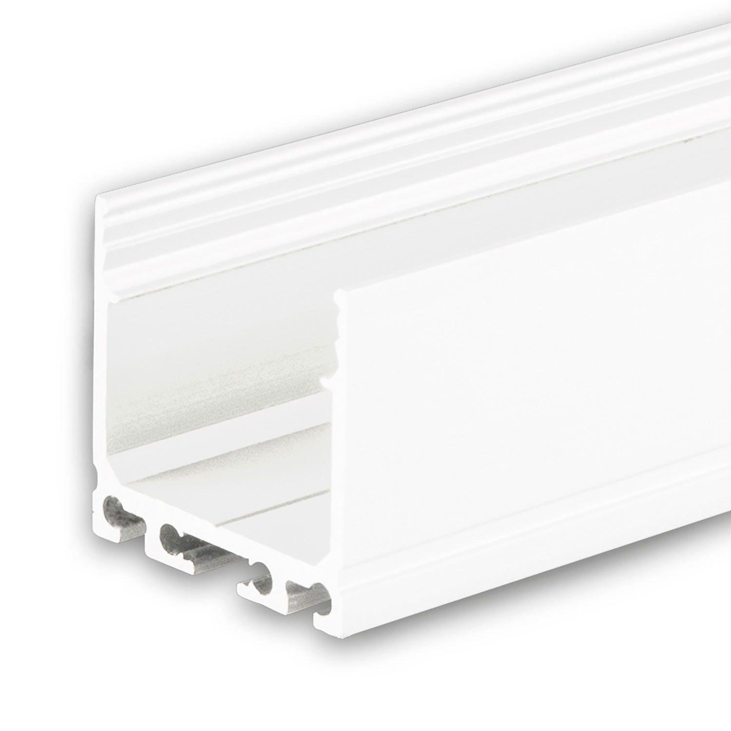 ISOLED LED Aufbauprofil SURF24 Aluminium pulverbeschichtet weiß RAL 9010 200cm
