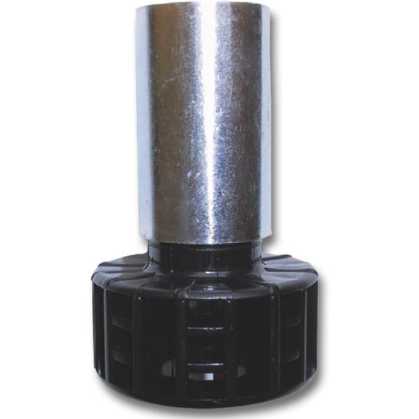 CAMAR Sockelverstellfuß 28 x 200 mm Stahl verzinkt/Kunststoff schwarz