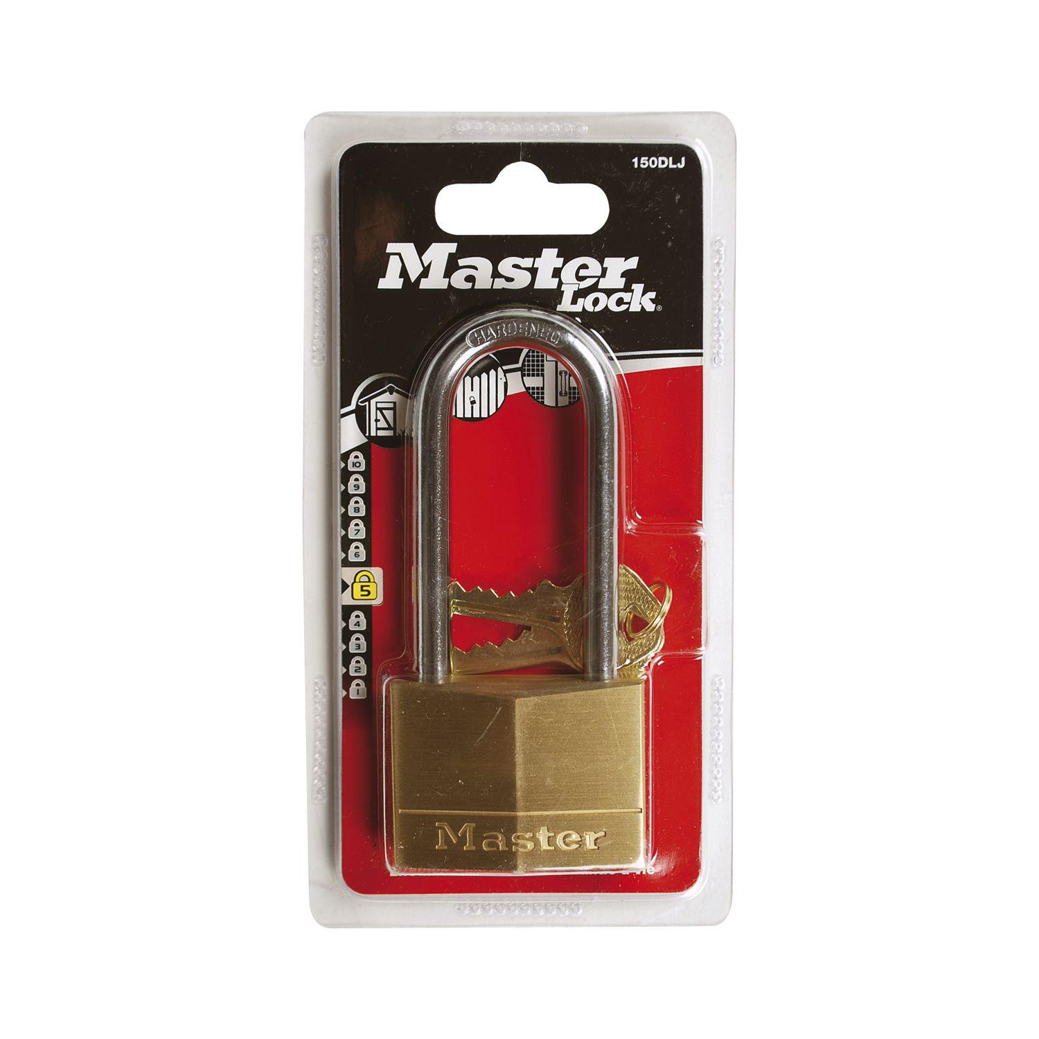 Master Lock Vorhangschloss 150 EURDLJ Messing, Breite 50 mm, verschsp. SB