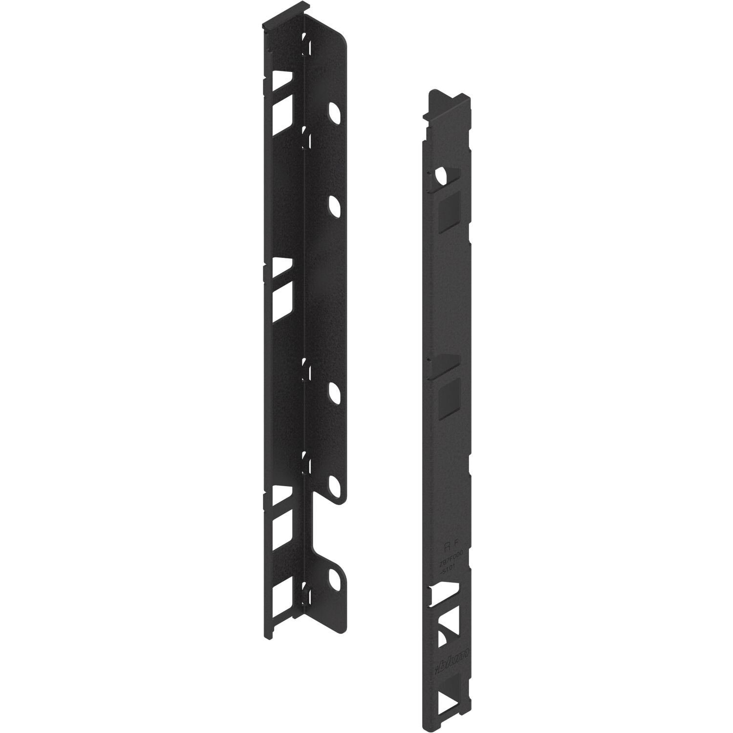 blum LEGRABOX Holzrückwandhalter Höhe F, Carbonschwarz-matt