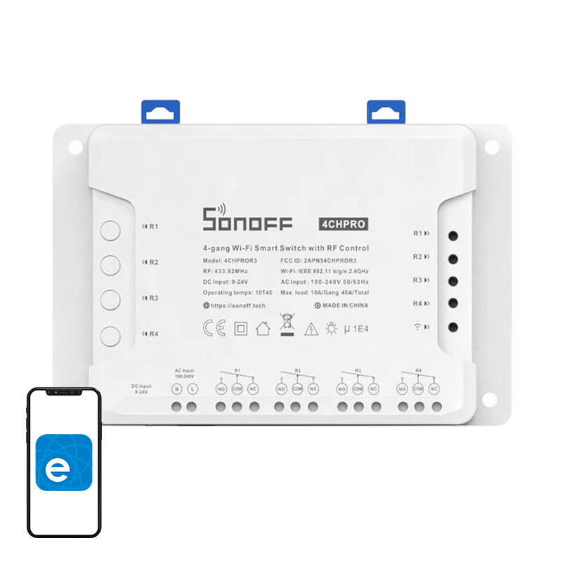 Sonoff 4-fach WLAN-Smart-Switch mit HF-Steuerung 4CHPROR3