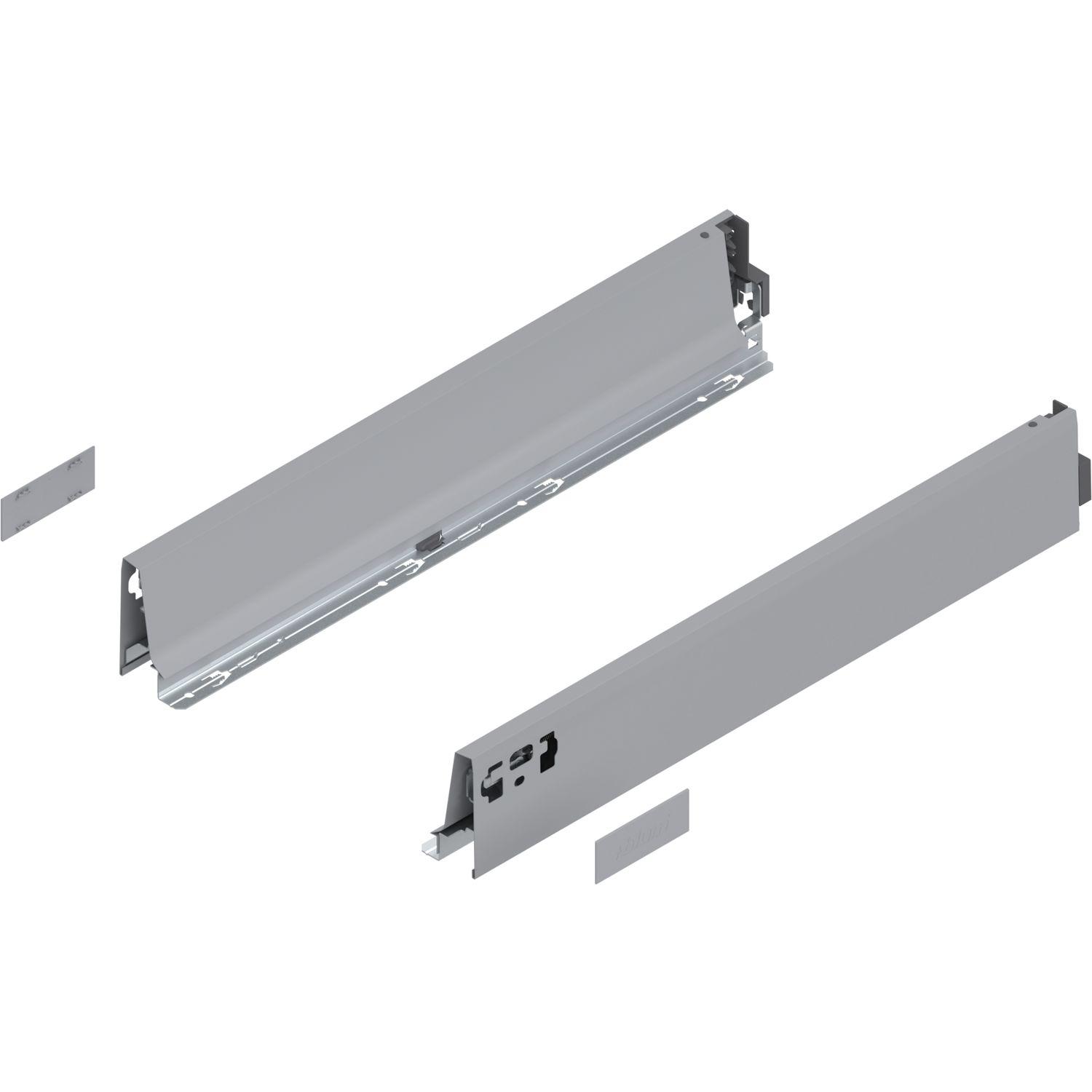 blum TANDEMBOX antaro SET Höhe M, BLUMOTION M, 65kg, NL 550, grau RAL 9006