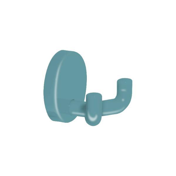 HEWI #477.90.025 55 Mantelhaken Höhe 50mm Polyamid aquablau glänzend
